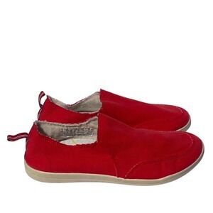 Vionic Beach Malibu Red Slip-On Canvas Sneakers 8